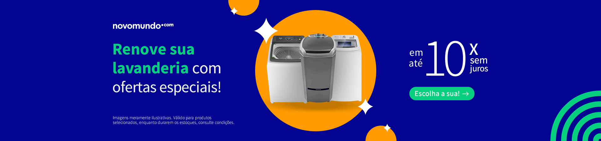 Renove sua lavanderia com ofertas especiais! 